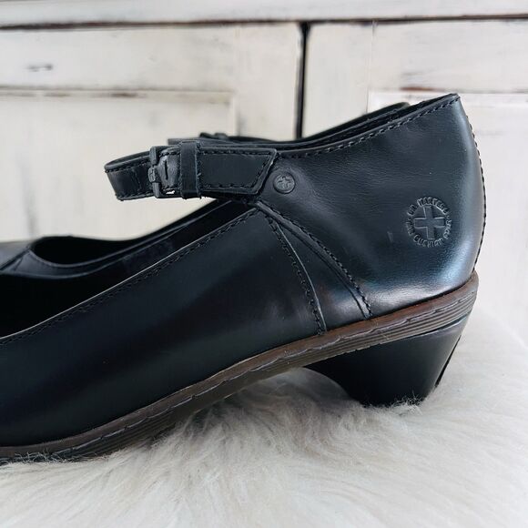 Dr Martens Black Leather Semira Mary Jane Heels Doc Martens - Womens Size 10 - Picture 3 of 9